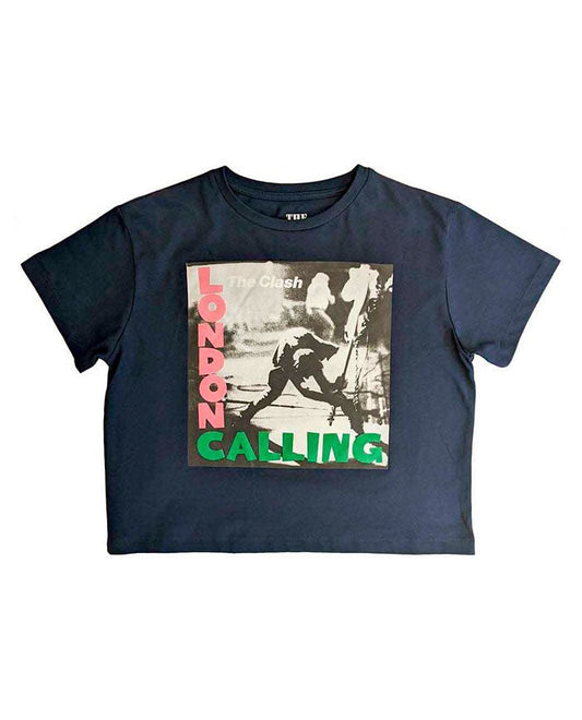 Clash - Camiseta Crop Top  "London Calling"