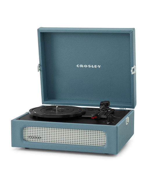Crosley - Tocadiscos Crosley Voyager Bluetooth Doble - Azul lavado