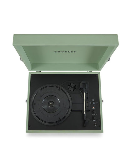 Crosley - Tocadiscos Crosley Voyager Bluetooth Doble - Salvia