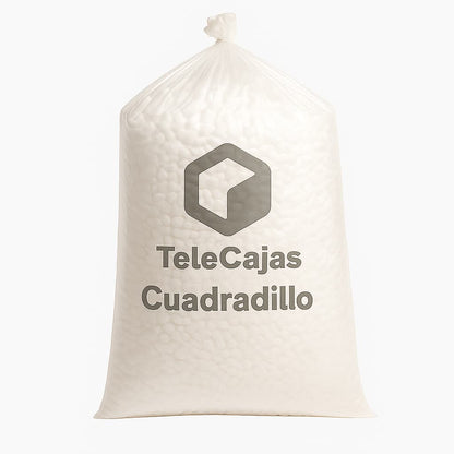 Bolsa Grande de Chips de Relleno en forma de Dados o Tacos. Saco de 333 Litros. Proteja sus productos durante el envío