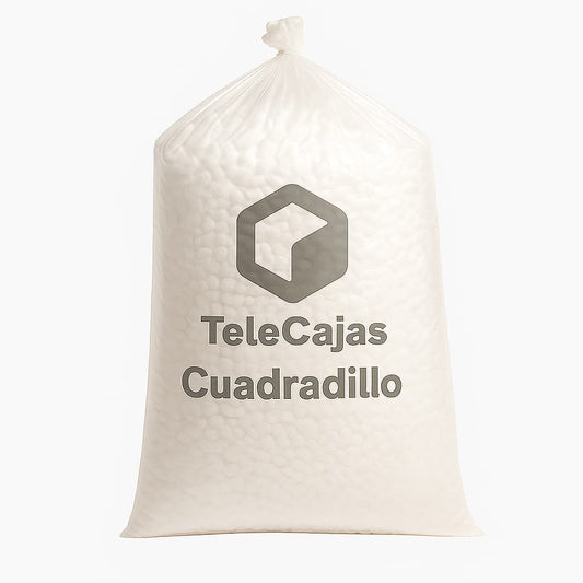 Bolsa Grande de Chips de Relleno en forma de Dados o Tacos. Saco de 333 Litros. Proteja sus productos durante el envío