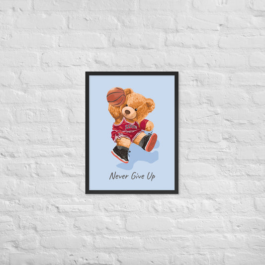 Cuadro decorativo Nerver give up Osito