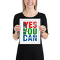 Cuadro decorativo  Yes You Can con marco