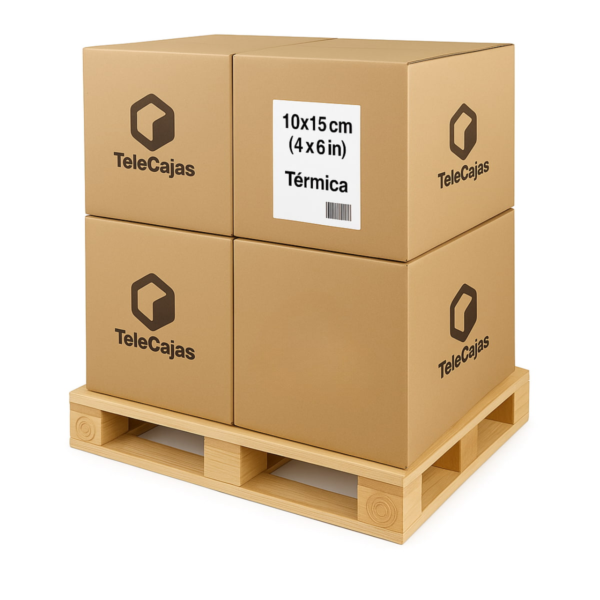 1000 Etiquetas Térmicas Adhesivas para Mensajerias | Tamaño 10x15 cm - Zig Zag | Pack de 1000 pegatinas en Continuo