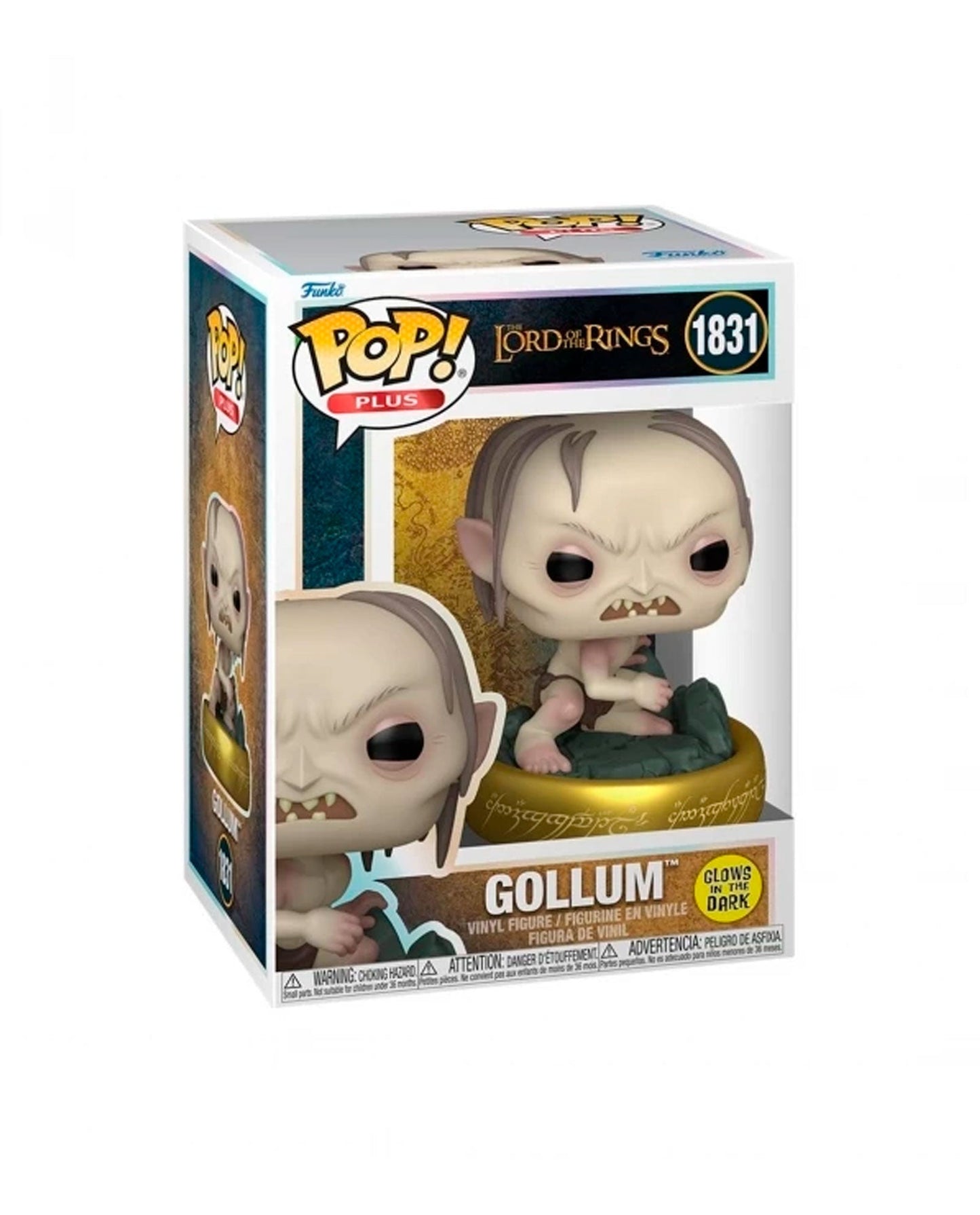 Funko Pop! Vinyl 1831: Vinyl Gollum (Glow) - El Señor de los Anillos