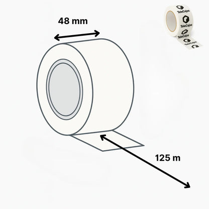 Cinta Adhesiva Profesional TeleCajas - Precinto Resistente para Embalar Cajas Alta Adherencia