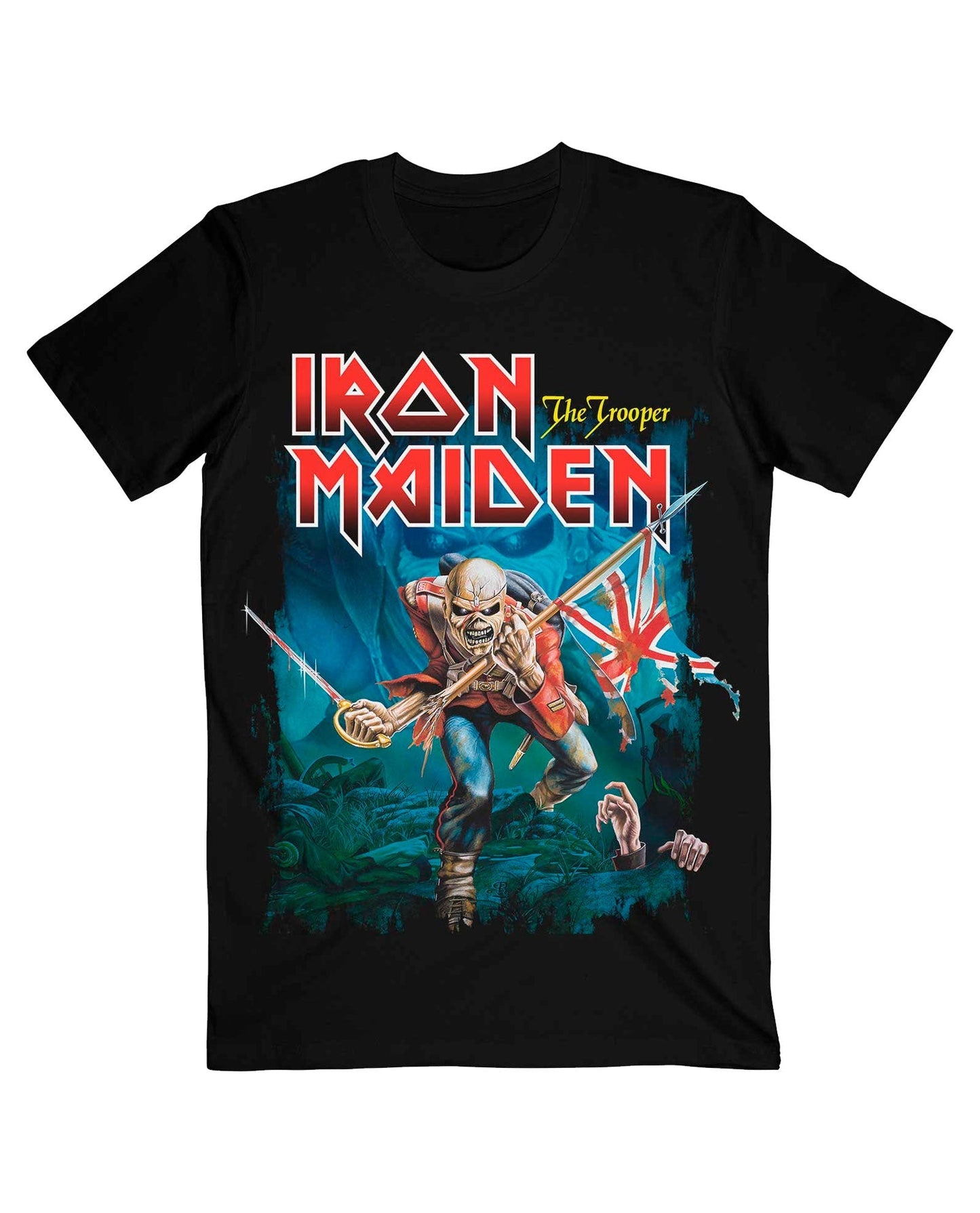 Iron Maiden - Camiseta "Trooper Eddie Large Eyes" Unisex