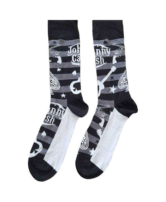 Johnny Cash - Calcetines "Guitars & Guns"