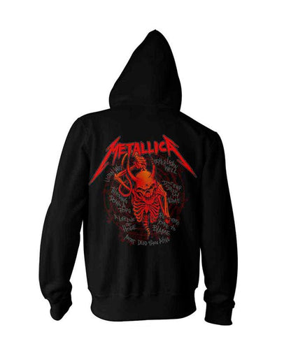 Metallica - Sudadera "Skull Screaming Red Logo" Unisex