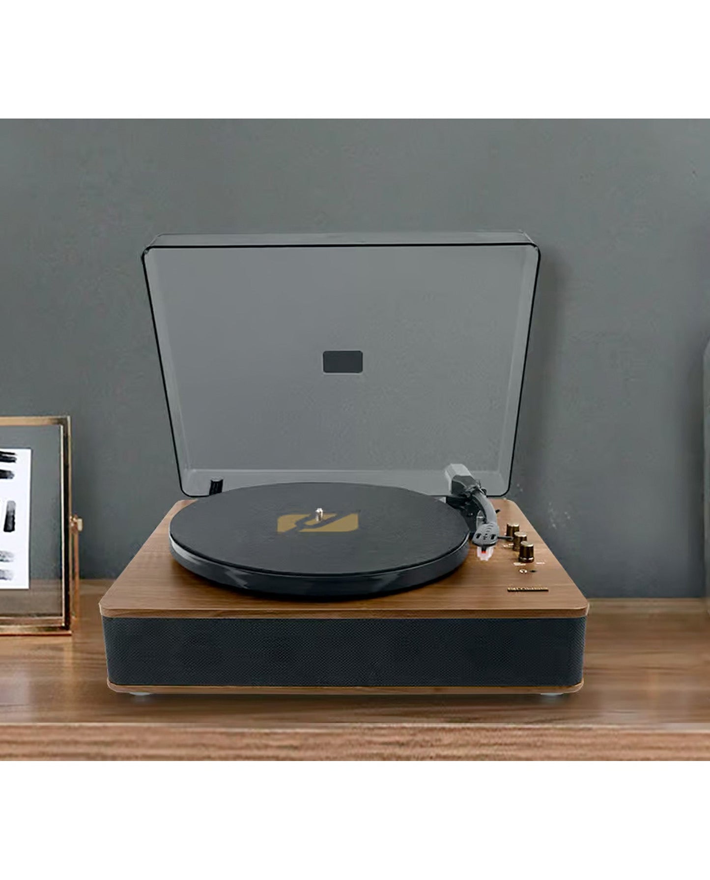 Muse - Tocadiscos Bluetooth Estéreo MT-106 Madera