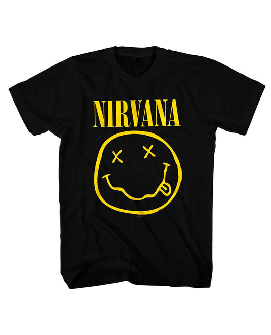 Nirvana - Camiseta "Yellow Happy Face" Unisex