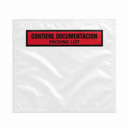 1000 Packing List A5+ | 225x165 mm (Interior); Exterior: 235x175 mm | Sobre adhesivo para Albaranes y Documentación | Tamaño A5 | Pack de 1000 Bolsas