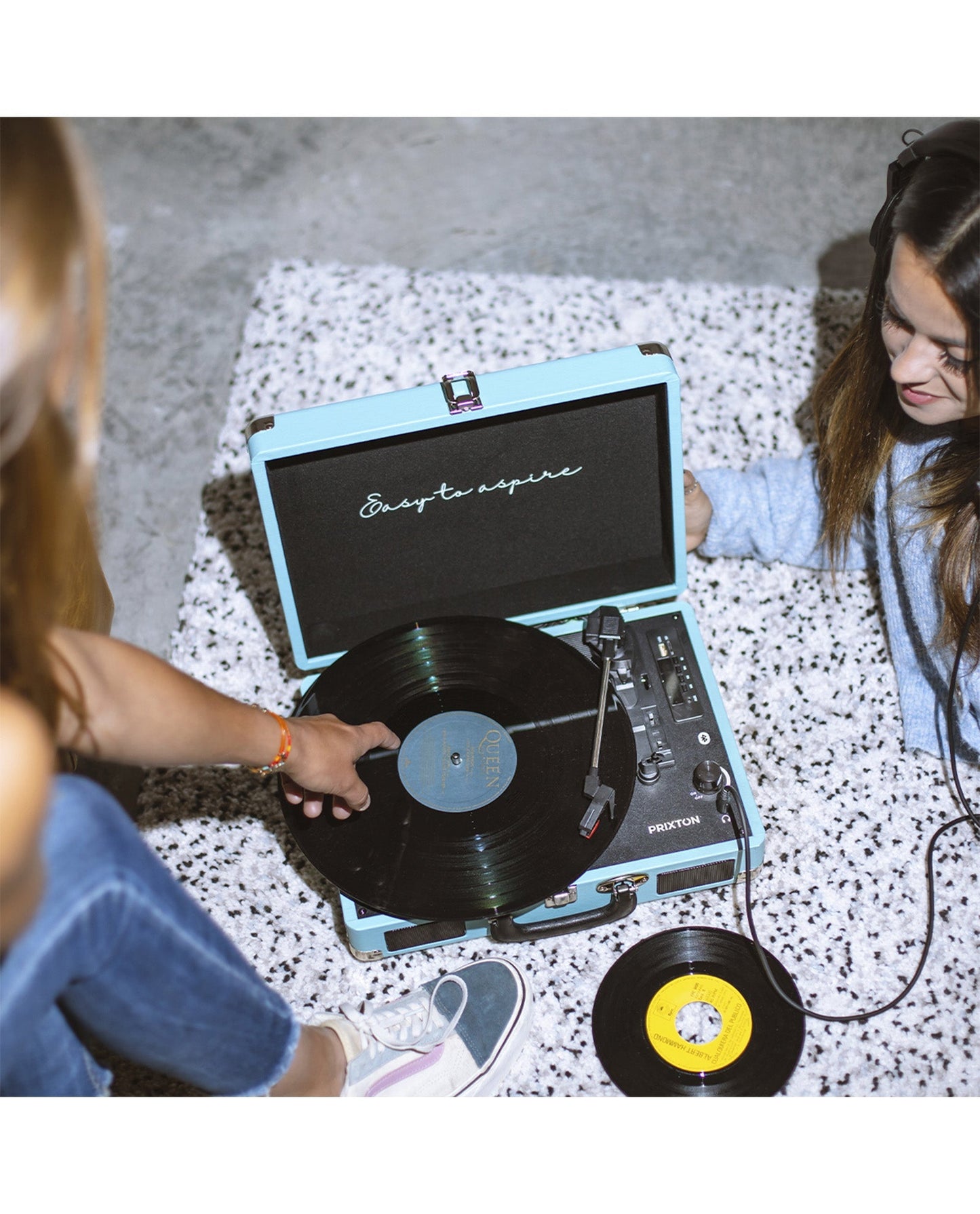 Prixton - Tocadiscos Bluetooth VC400 Azul