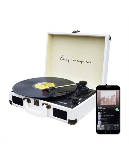 Prixton - Tocadiscos Bluetooth VC400 Blanco