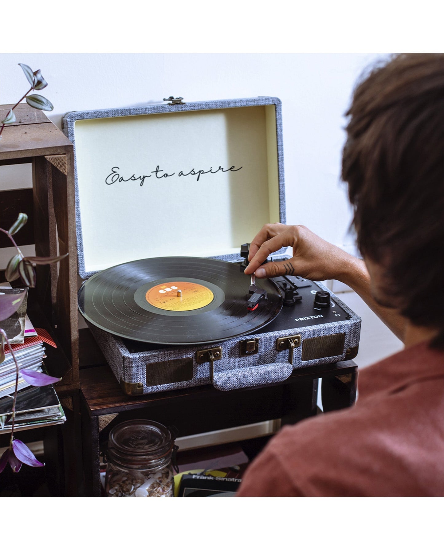 Prixton - Tocadiscos Bluetooth VC400 Gris