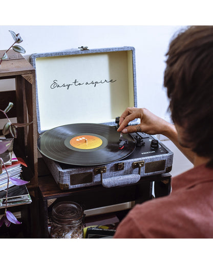 Prixton - Tocadiscos Bluetooth VC400 Gris