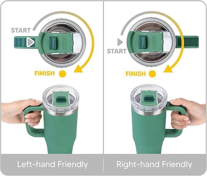Taza Térmica 1200 ml de Acero Inoxidable con Pajita
