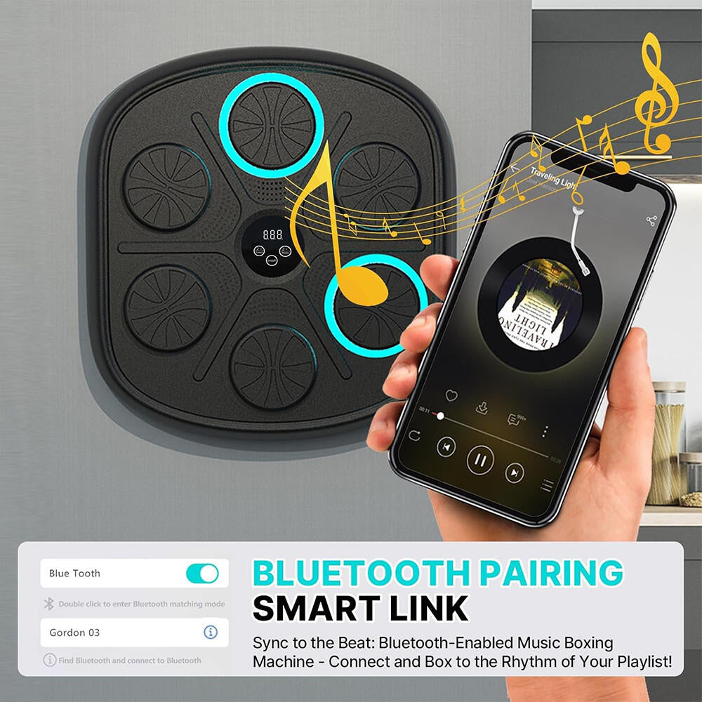 Máquina De Boxeo Electrónica de Música Inteligente con 2 Guantes