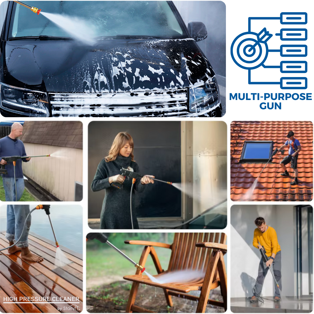 ¡Limpieza Perfecta! Hidrolimpiadora Inalámbrica de Alta Potencia