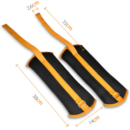 Pesas Lastradas para Tobillo y Muñeca 4KG Correa Ajustable Gridinlux