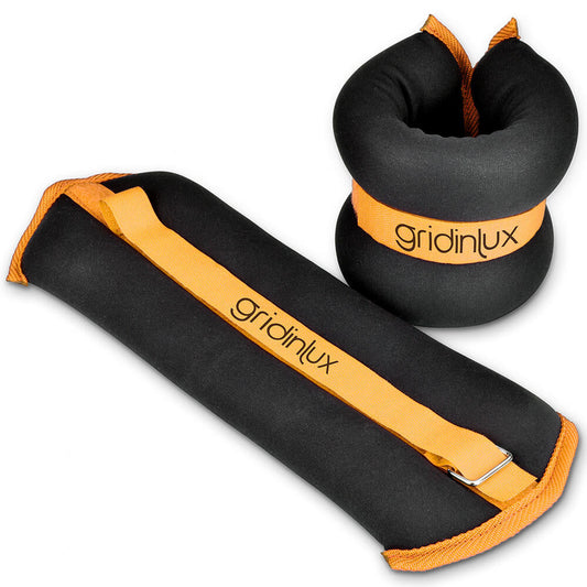Pesas Lastradas para Tobillo y Muñeca 4KG Correa Ajustable Gridinlux
