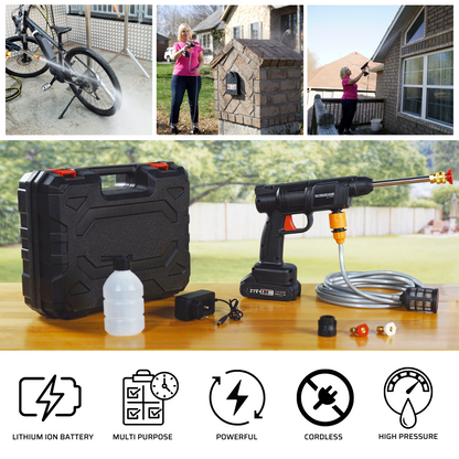 ¡Limpieza Perfecta! Hidrolimpiadora Inalámbrica de Alta Potencia