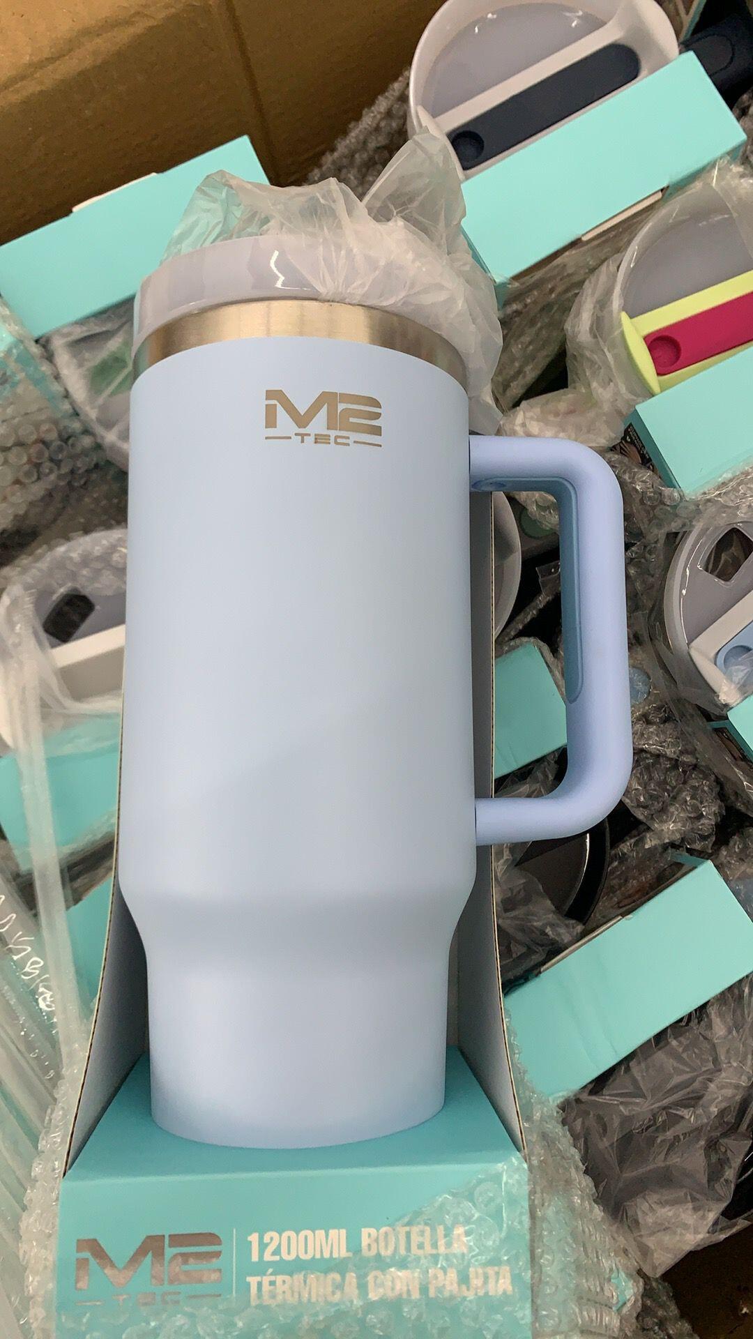 Taza Térmica 1200 ml de Acero Inoxidable con Pajita