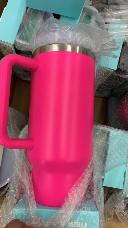 Taza Térmica 1200 ml de Acero Inoxidable con Pajita