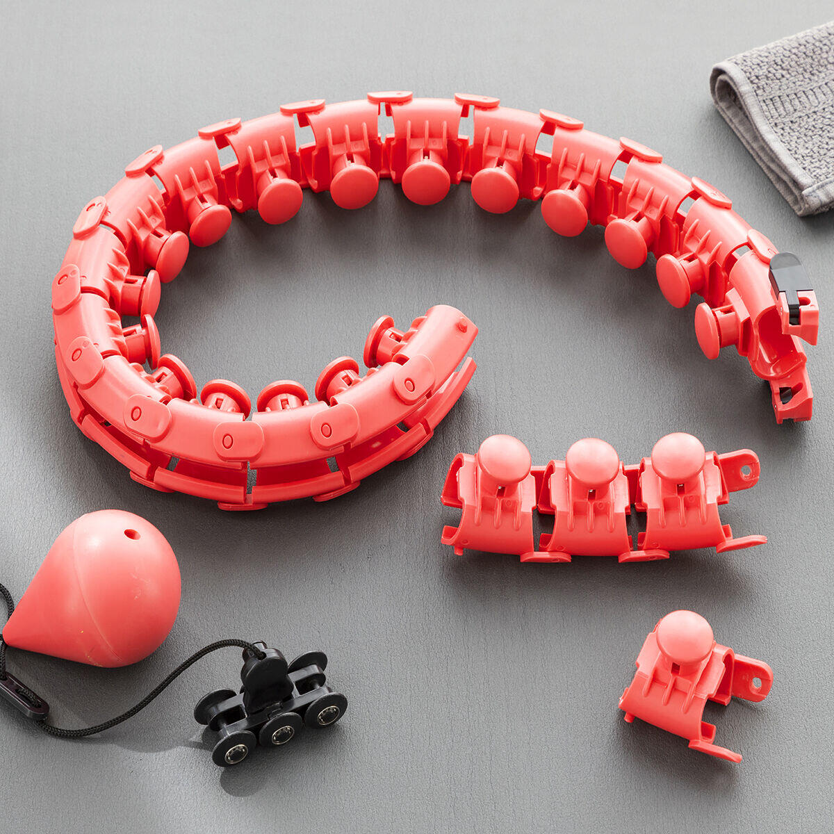 Aro de Fitness Inteligente con Peso | Moldea Cintura y Quema Calorías