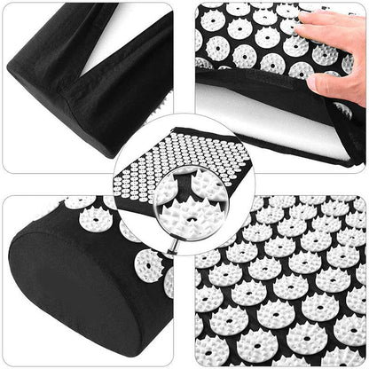 Esterilla de Acupresion negro: Alivio Natural para el Estrés y el Dolor