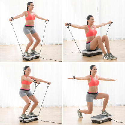 Plataforma Vibratoria de Entrenamiento con Accesorios y Guía de Ejercicios Vybeform