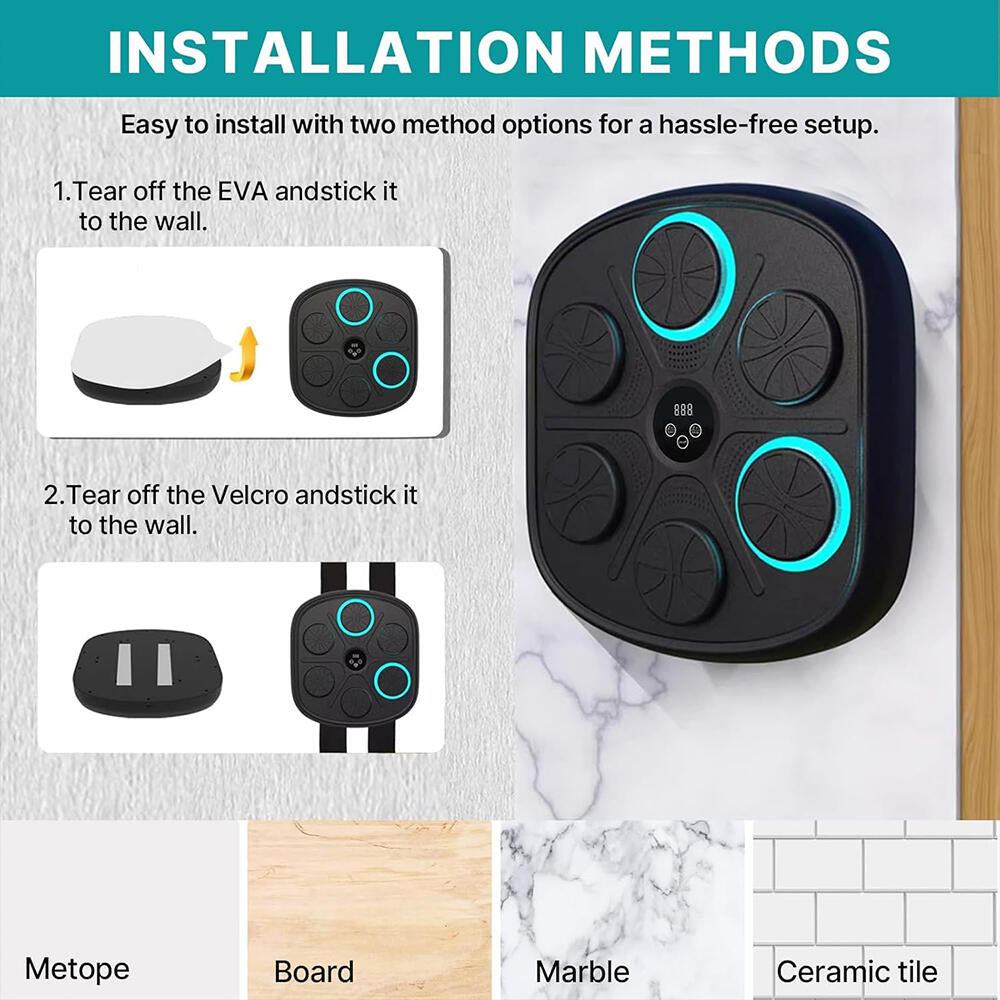 Máquina De Boxeo Electrónica de Música Inteligente con 2 Guantes