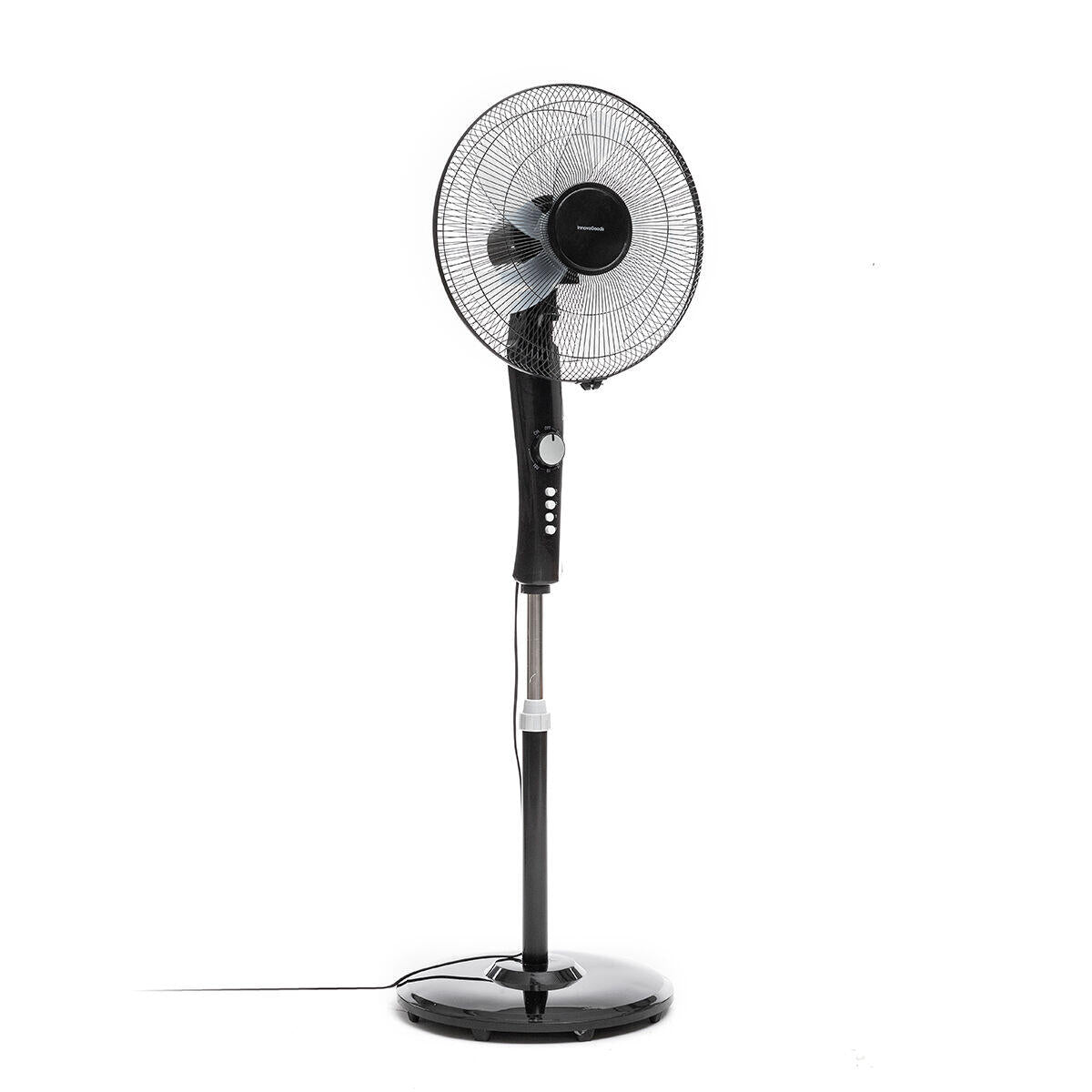 Ventilador de Pie Silencioso 45W con Temporizador Freshinn Negro
