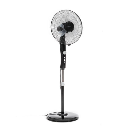 Ventilador de Pie Silencioso 45W con Temporizador Freshinn Negro