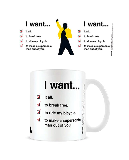 Queen - Taza "I want..."