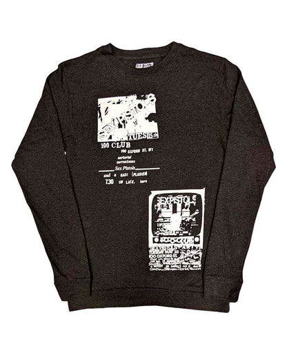 Sex Pistols - Camiseta Manga Larga "100 Club" Unisex
