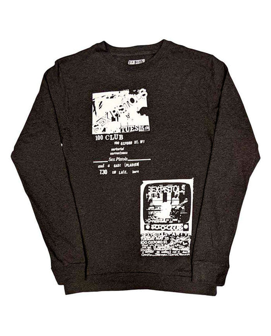 Sex Pistols - Camiseta Manga Larga "100 Club" Unisex