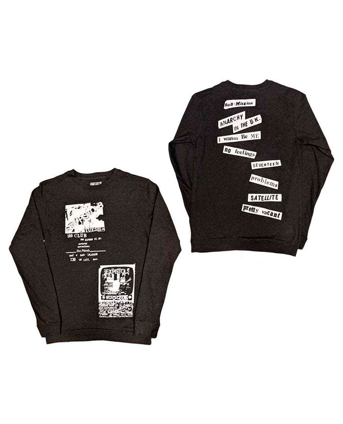 Sex Pistols - Camiseta Manga Larga "100 Club" Unisex