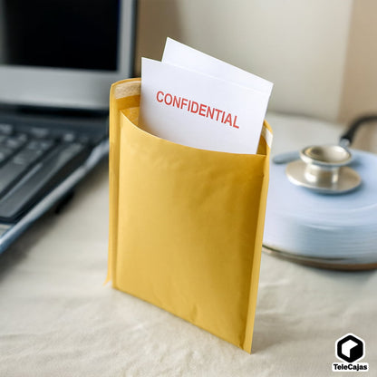 TELECAJAS | 100 Sobres 150x215 mm Acolchados 13C | Pack 100 con Burbuja Protectora y Autocierre | Envíos Seguros de Objetos Frágiles y Correspondencia A5 | Pack de 100