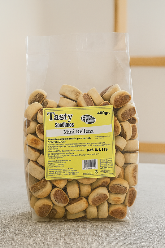 🐾🍪 Tasty Mini Rellena – 400 g