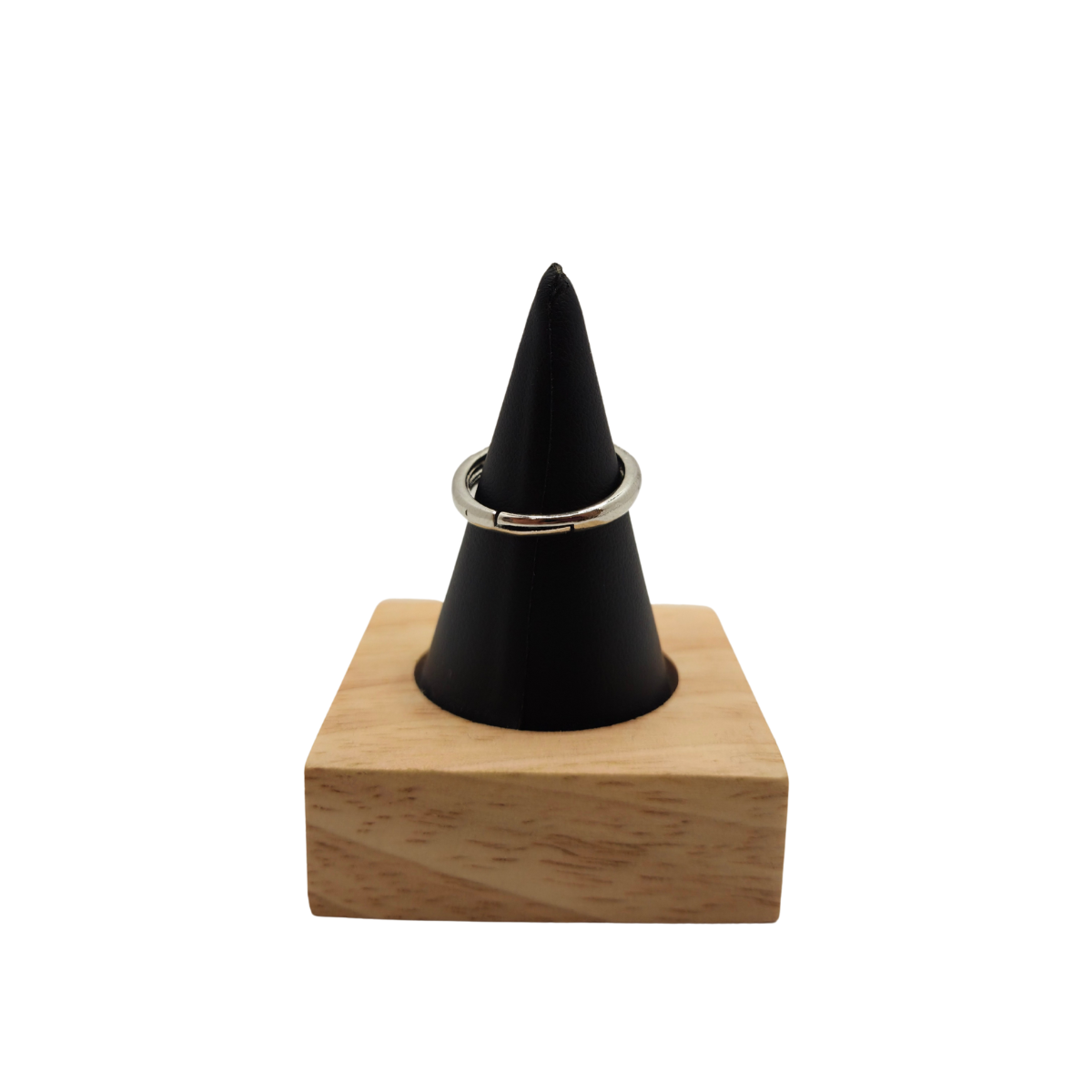 Anillo de Corazón Púrpura con Circonitas 100% Acero Inoxidable Color Plata