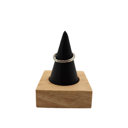 Anillo de Corazón Púrpura con Circonitas 100% Acero Inoxidable Color Plata