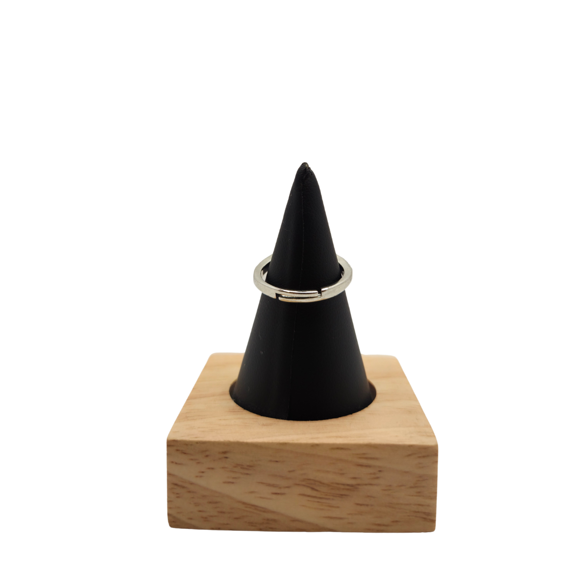 Anillo de Corazón Transparente con Circonitas 100% Acero Inoxidable Color Plata