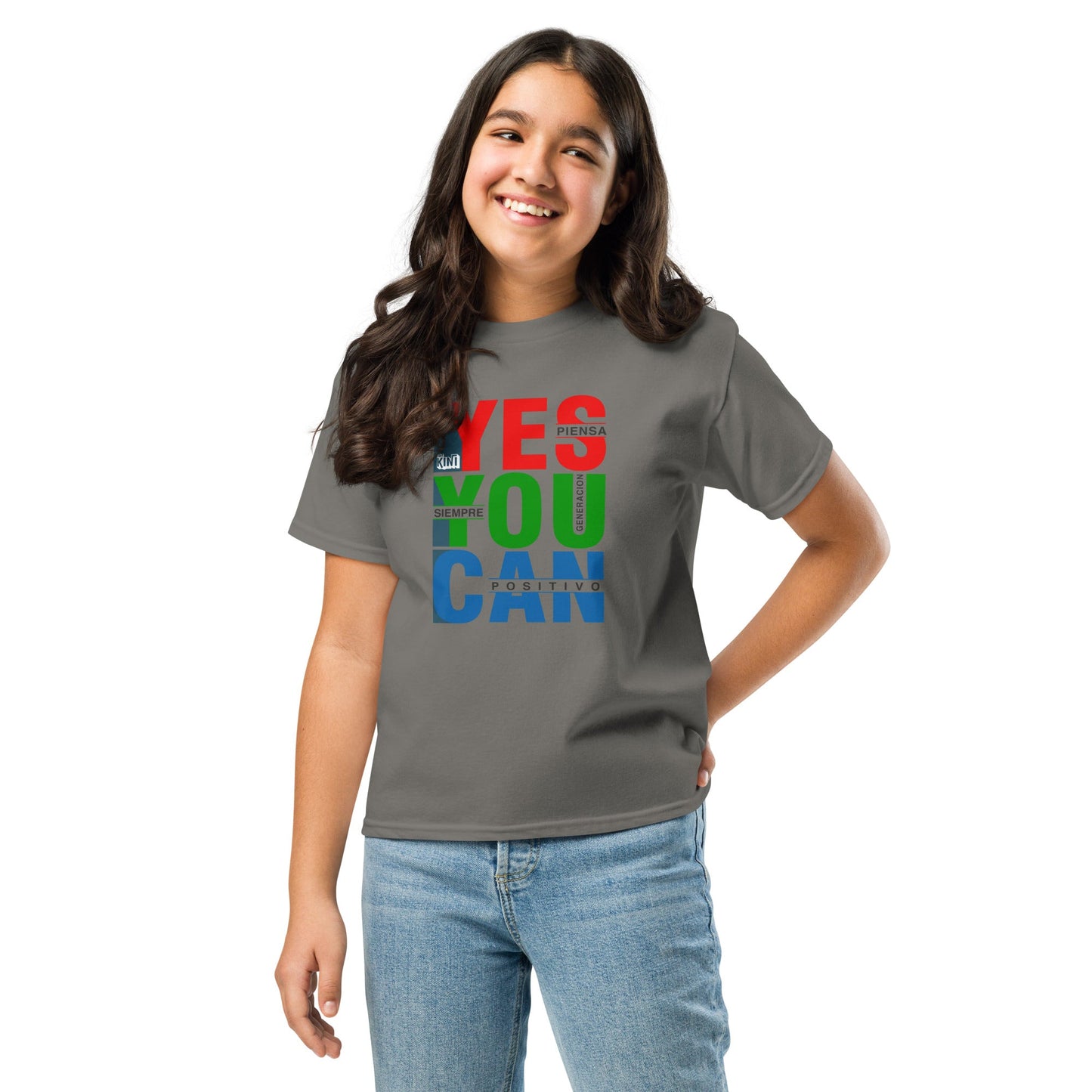 Camiseta para niño Piensa Positivo