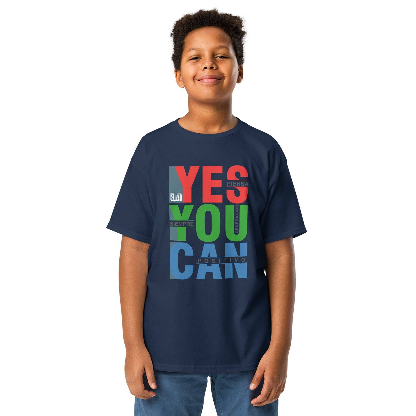 Camiseta para niño Piensa Positivo