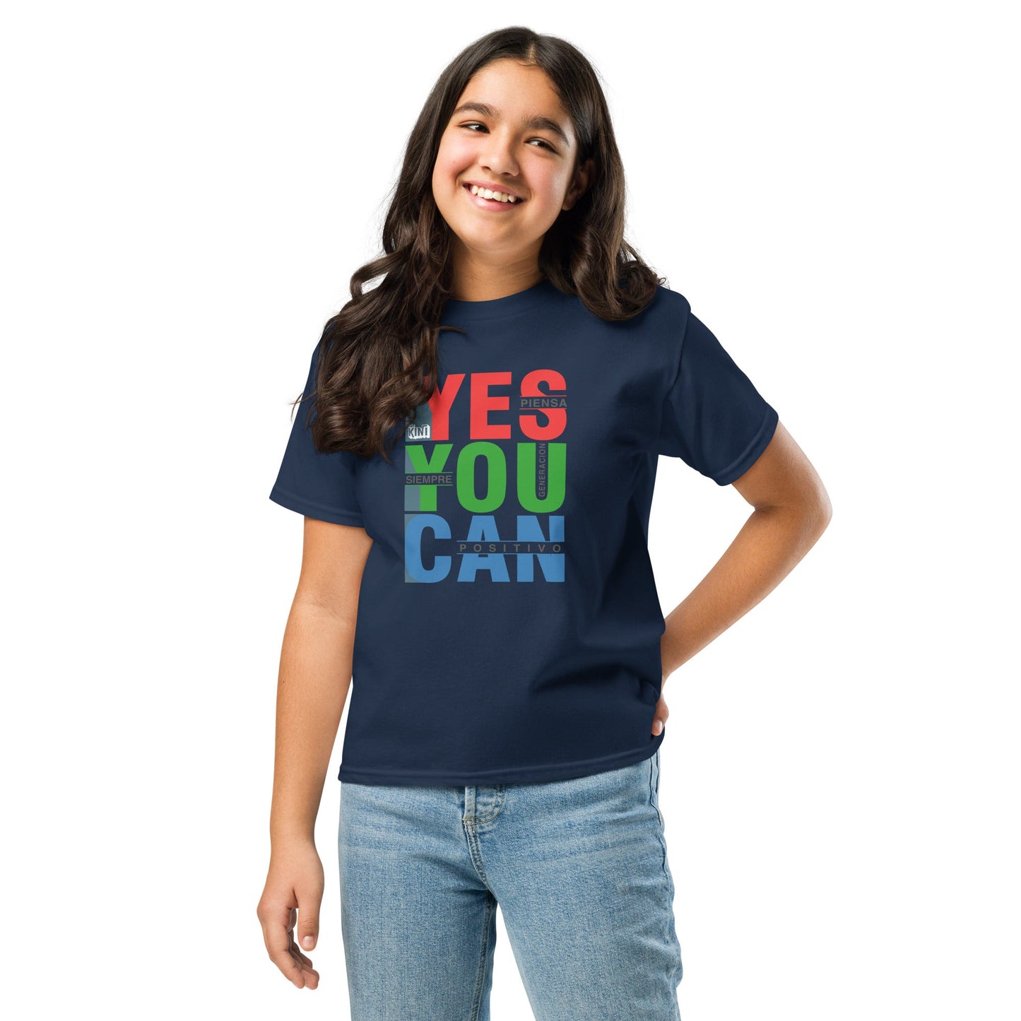 Camiseta para niño Piensa Positivo