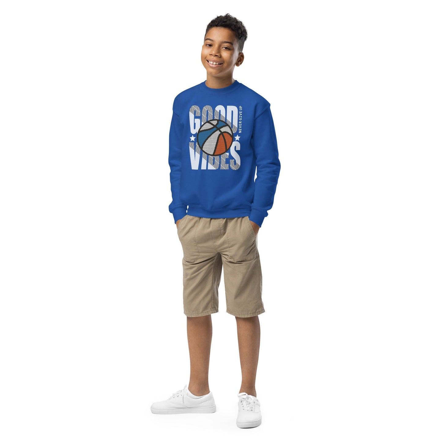 Sudadera clásica niño Kini Never Give Up Basket