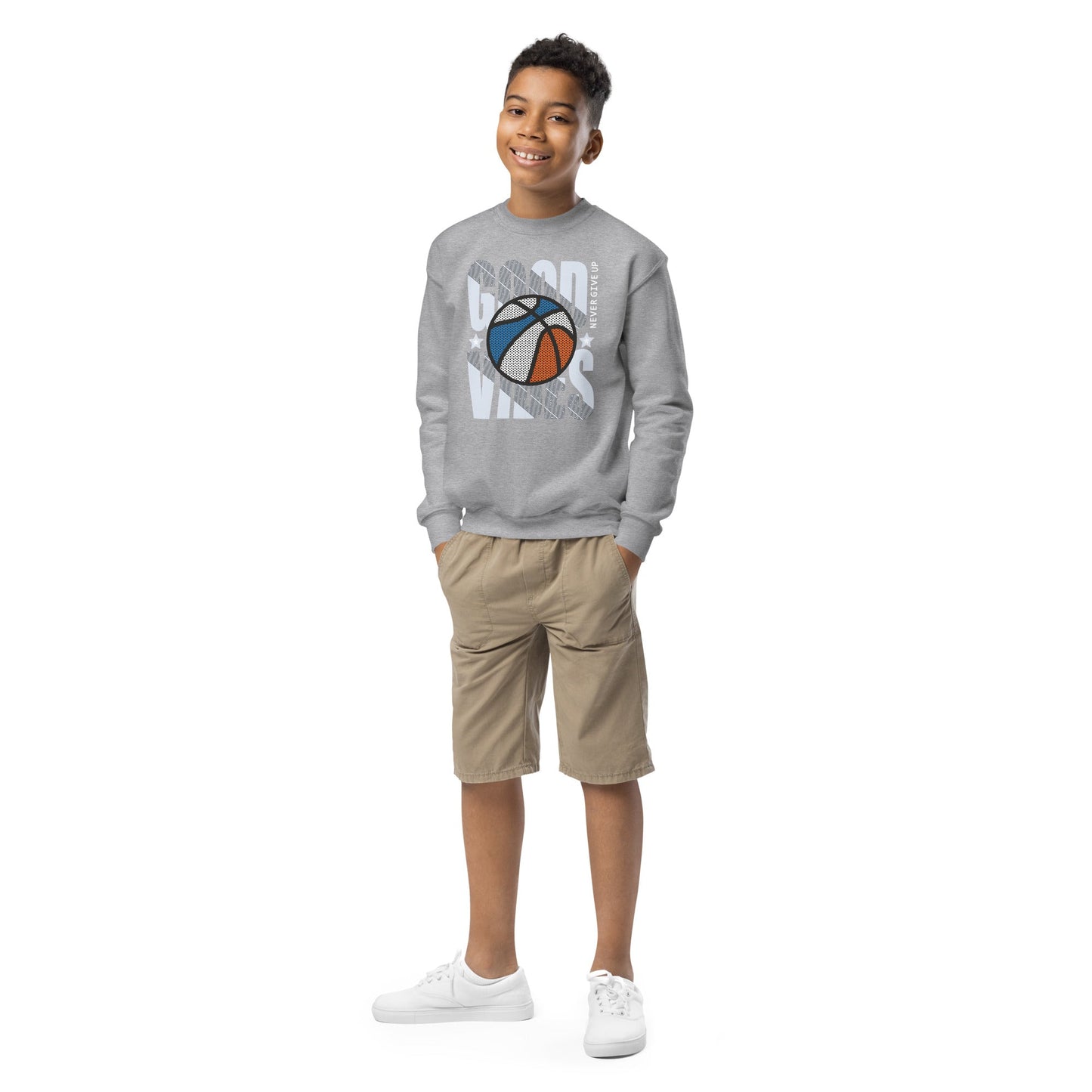 Sudadera clásica niño Kini Never Give Up Basket